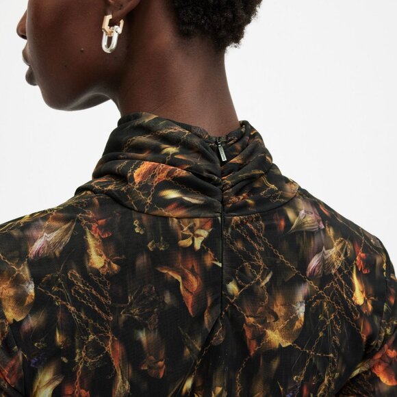 All Saints Tia Mesh Dress - Picture 4 of 7